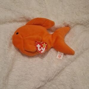 Ty Vibrant Orange Fish Plush
